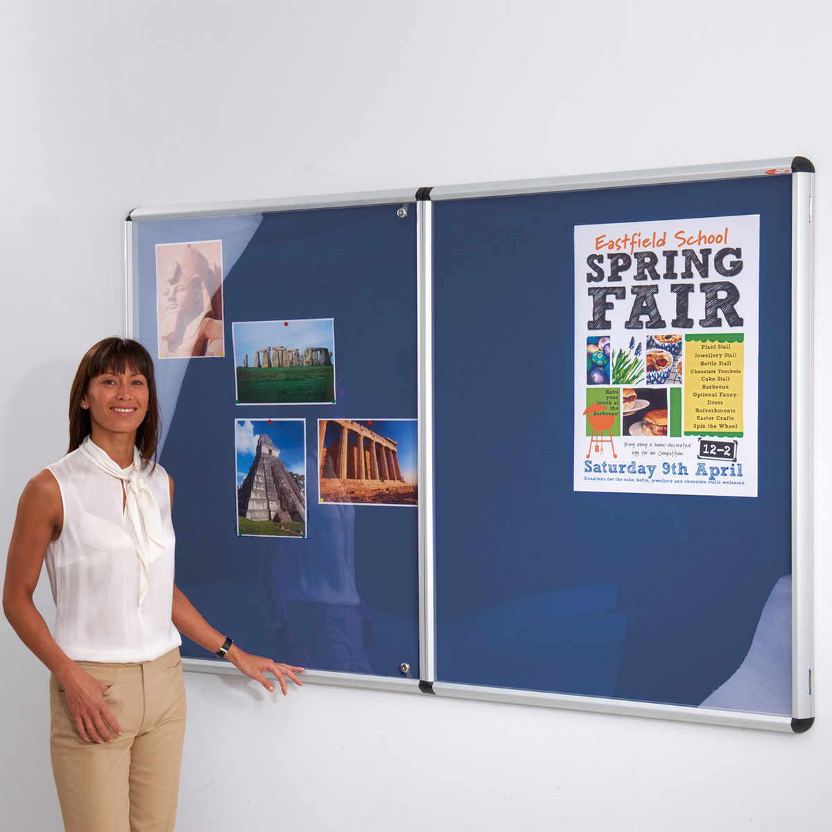 Shield Design Tamperproof Noticeboard
