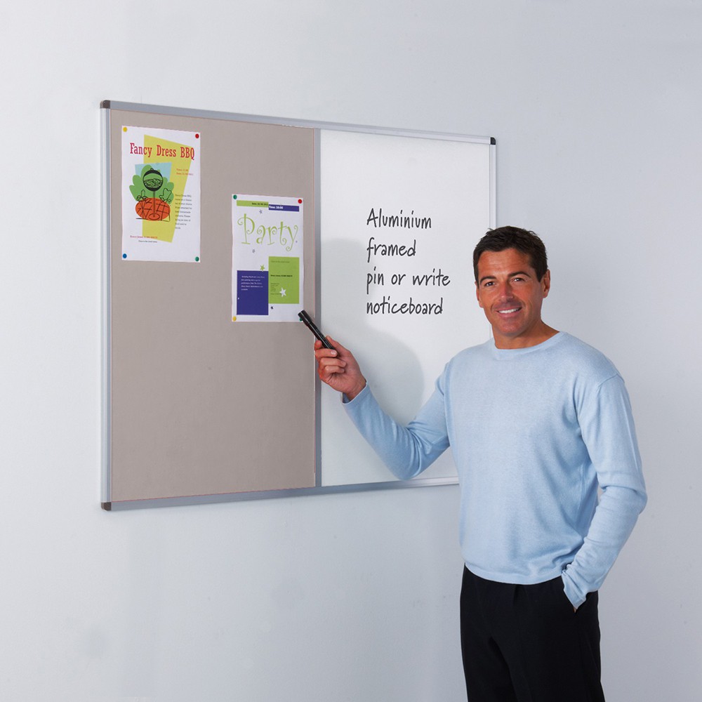 Aluminium Framed Dual Noticeboard