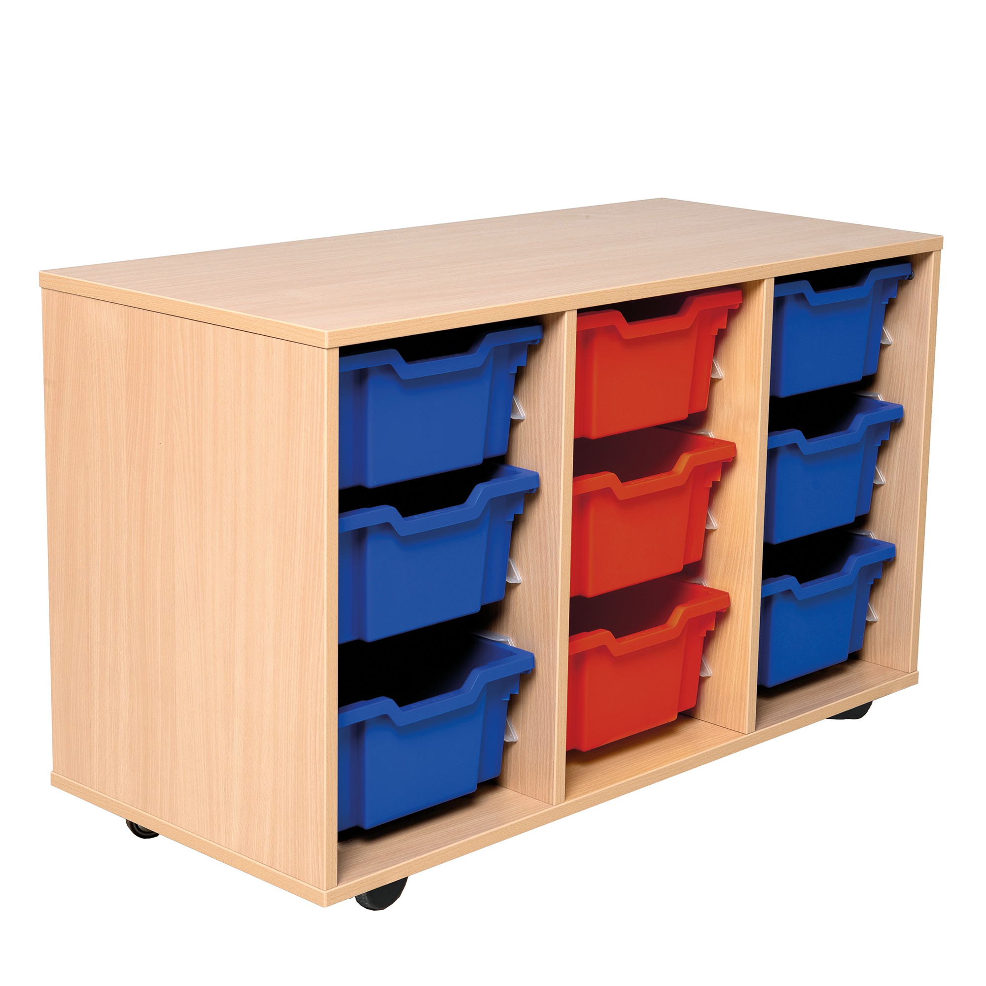 Triple Column Deep Tray Storage 