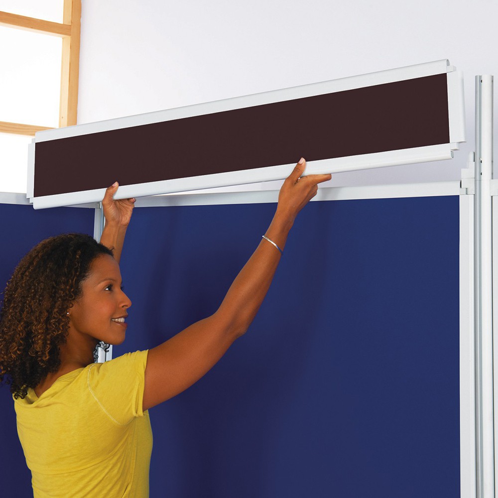 MightyBoard Header Panel | 200 x 1200mm (HxW) | Black | 49212N/BK