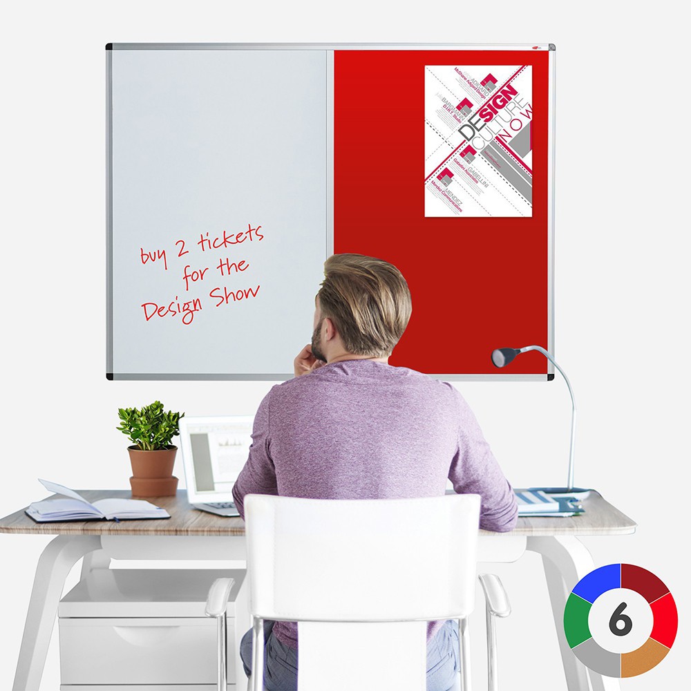 Aluminium Framed Dual Noticeboard