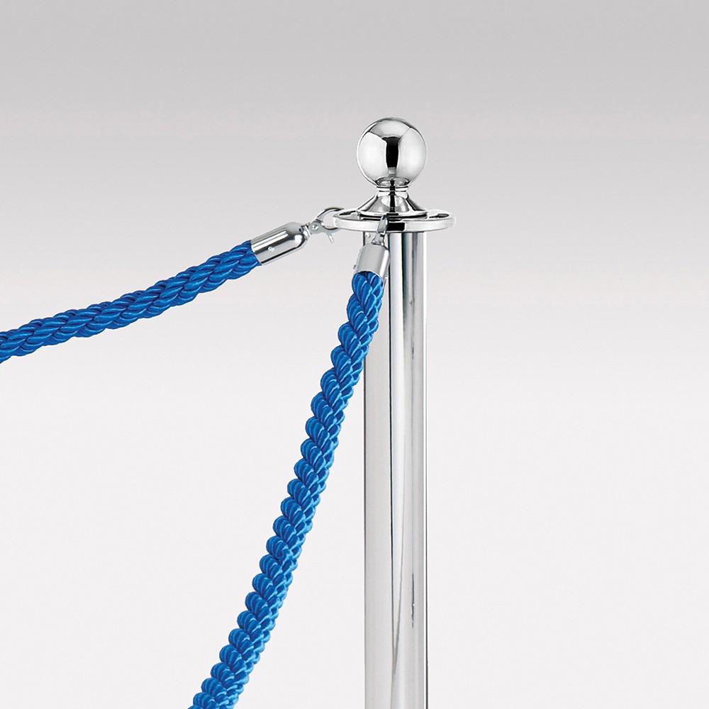 Rope and pole barrier system - Pole