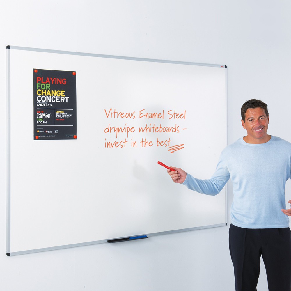 WriteOn Vitreous Enamel Steel Whiteboard