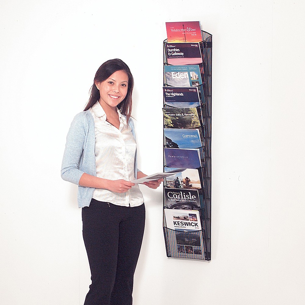 Mesh Wall Mounted Brochure Display Mesh Wall Mounted Brochure Display