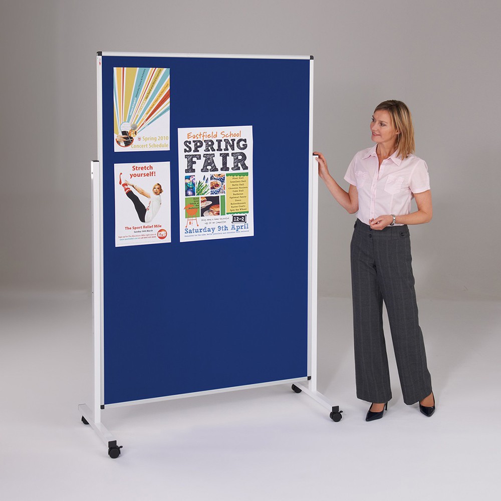 Height Adjustable Mobile Noticeboard