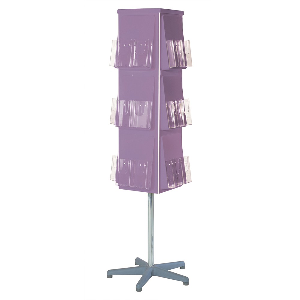 Vibrant 4 Sided Revolving Leaflet Dispenser