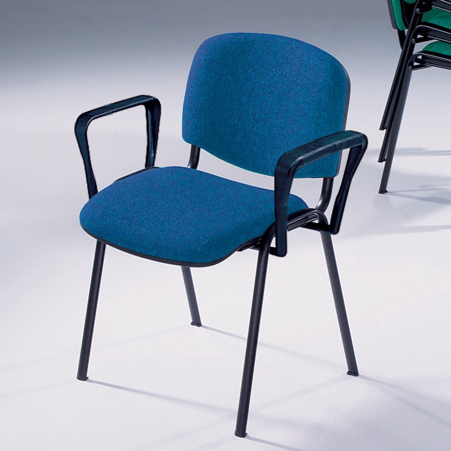 Meeting Room Chair Cluanie Blue With arms Black 94016/4/CL