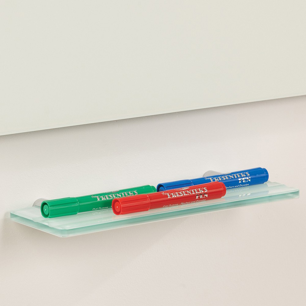 WriteOn® Glass Whiteboard Pen Tray WriteOn® Glass Whiteboard Pen Tray