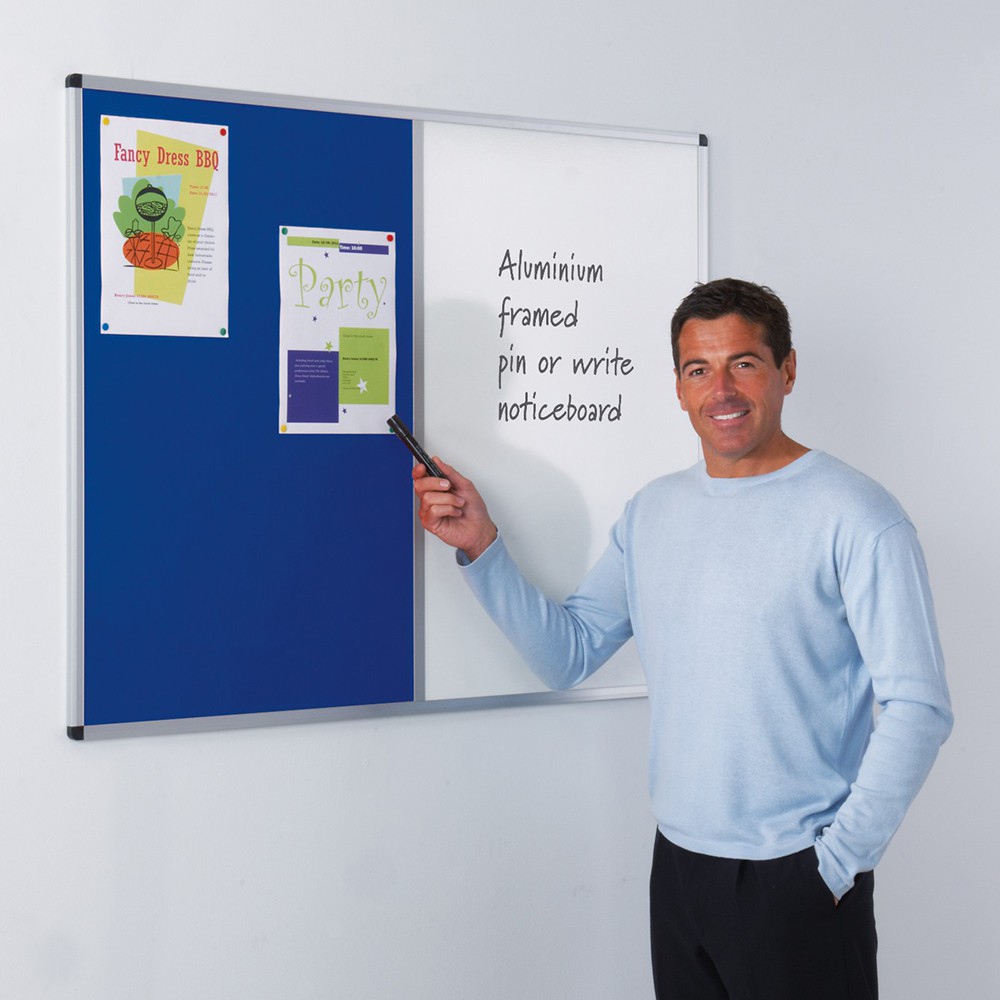 Aluminium Framed Dual Noticeboard