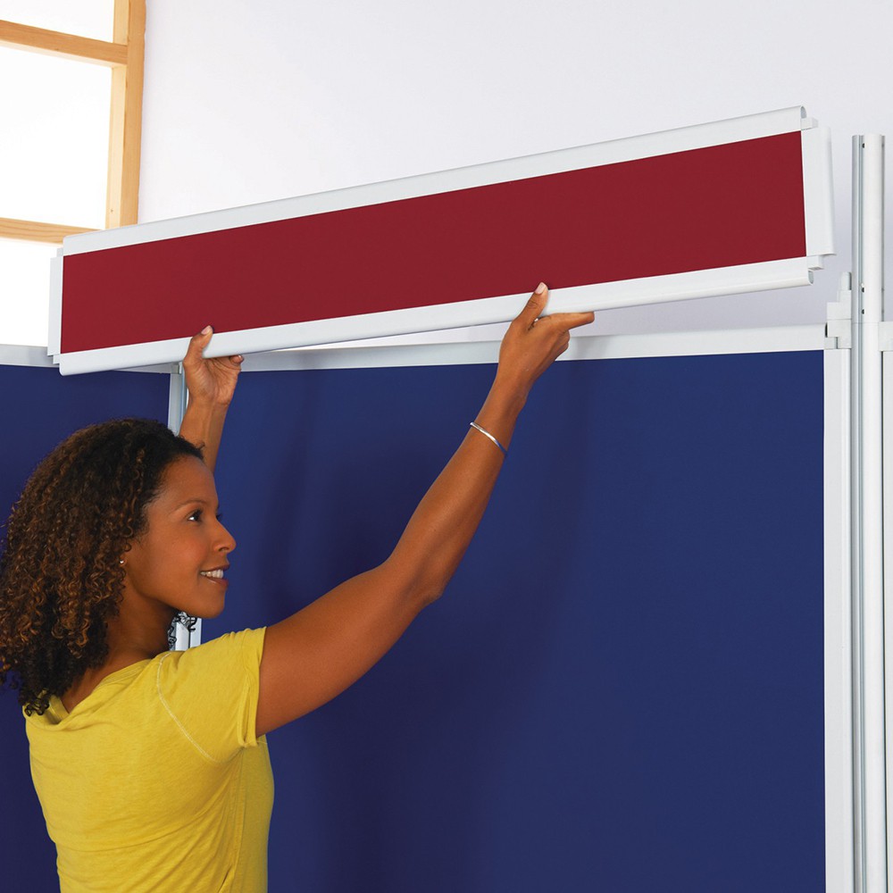 MightyBoard Header Panel 200 x 1200mm (HxW) Burgundy (BU) 49212N/BU