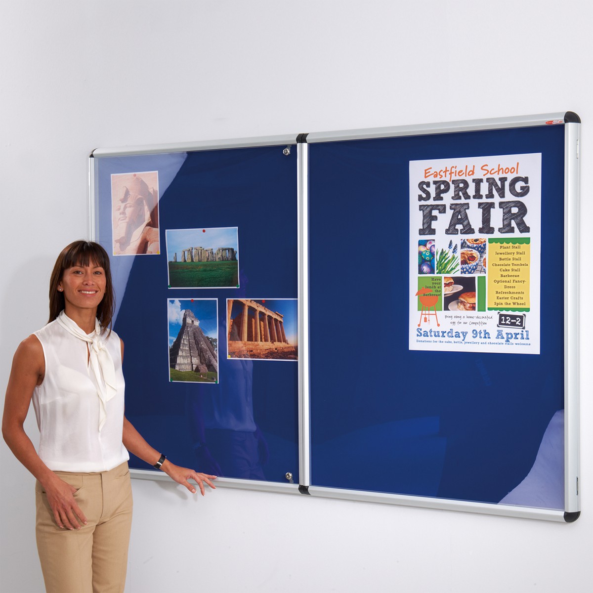 Shield Design Tamperproof Noticeboard